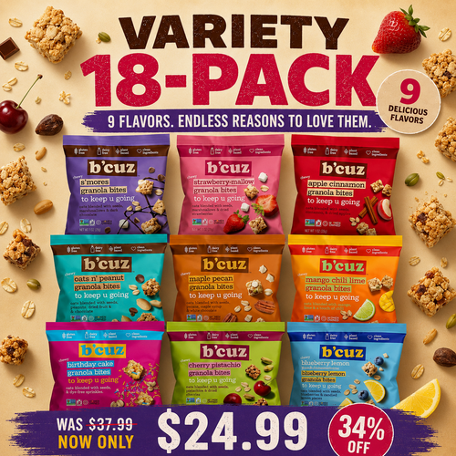 B'Cuz Variety 18-Pack | All 9 Flavors