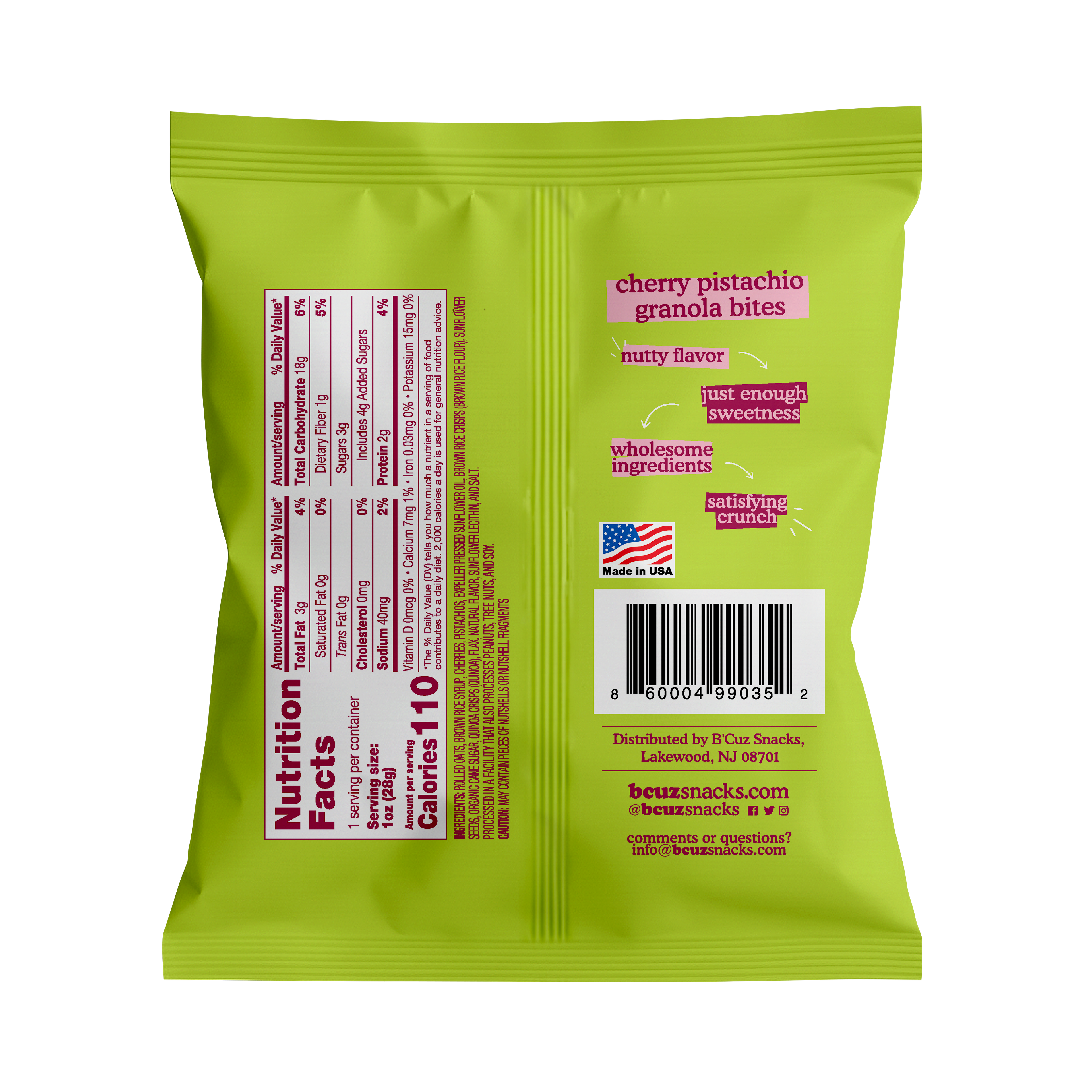 Cherry Pistachio 1oz Bag